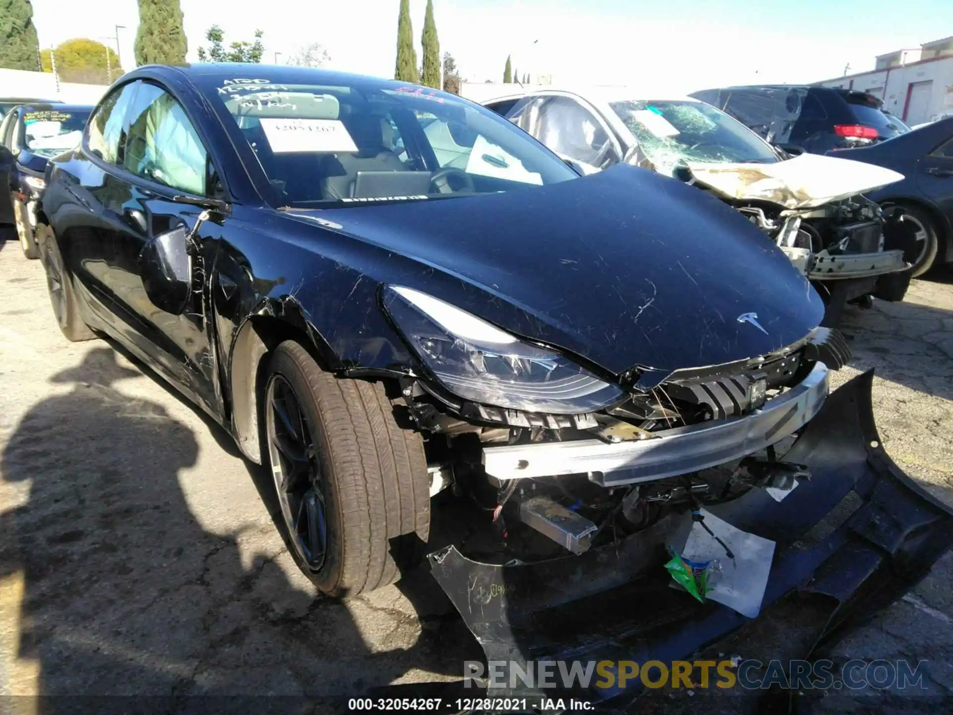 1 Photograph of a damaged car 5YJ3E1EA3MF939978 TESLA MODEL 3 2021