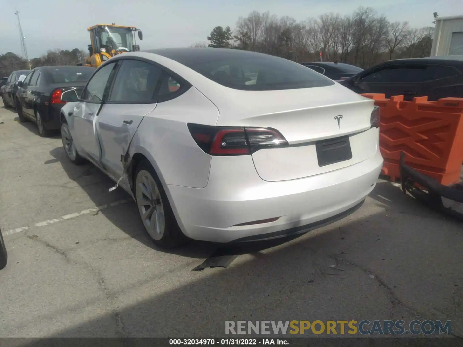 3 Photograph of a damaged car 5YJ3E1EA3MF977873 TESLA MODEL 3 2021