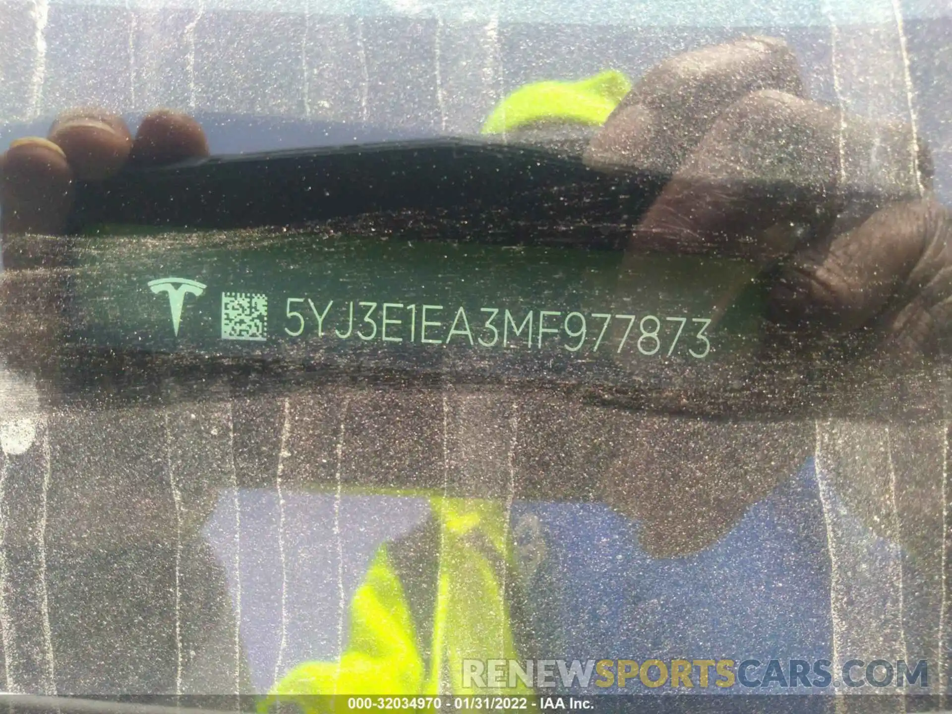 9 Photograph of a damaged car 5YJ3E1EA3MF977873 TESLA MODEL 3 2021