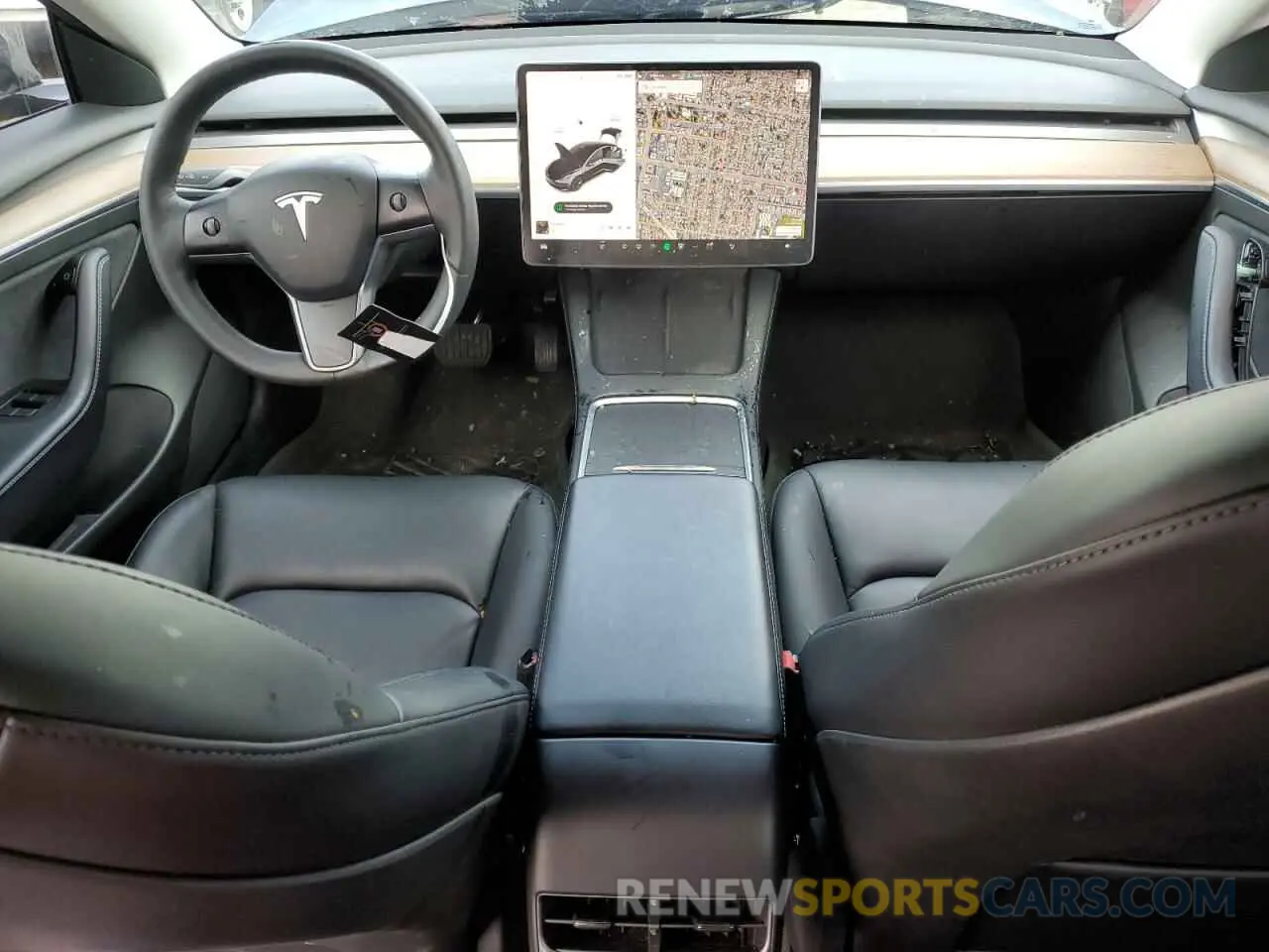 8 Photograph of a damaged car 5YJ3E1EA3MF982443 TESLA MODEL 3 2021