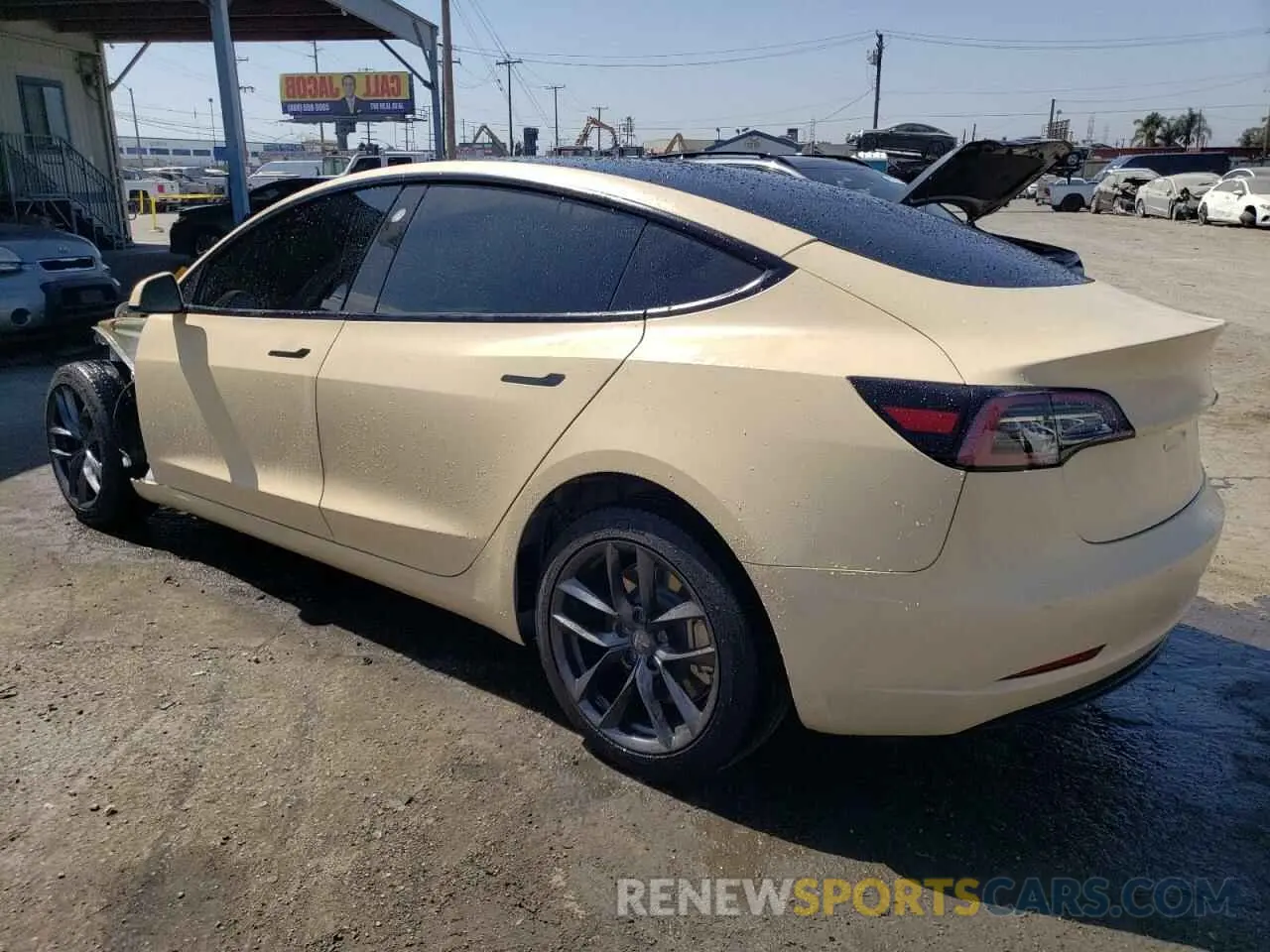 2 Photograph of a damaged car 5YJ3E1EA3MF987562 TESLA MODEL 3 2021