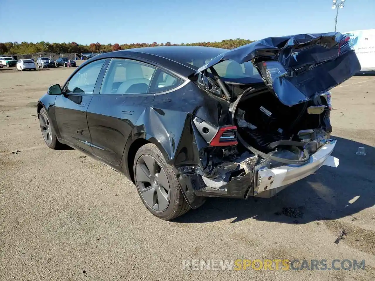 3 Photograph of a damaged car 5YJ3E1EA3MF989506 TESLA MODEL 3 2021