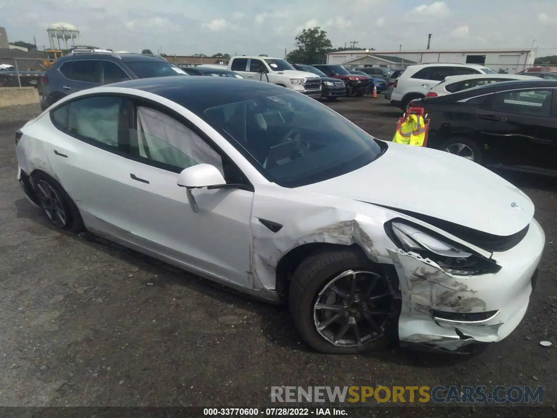 1 Photograph of a damaged car 5YJ3E1EA3MF991191 TESLA MODEL 3 2021