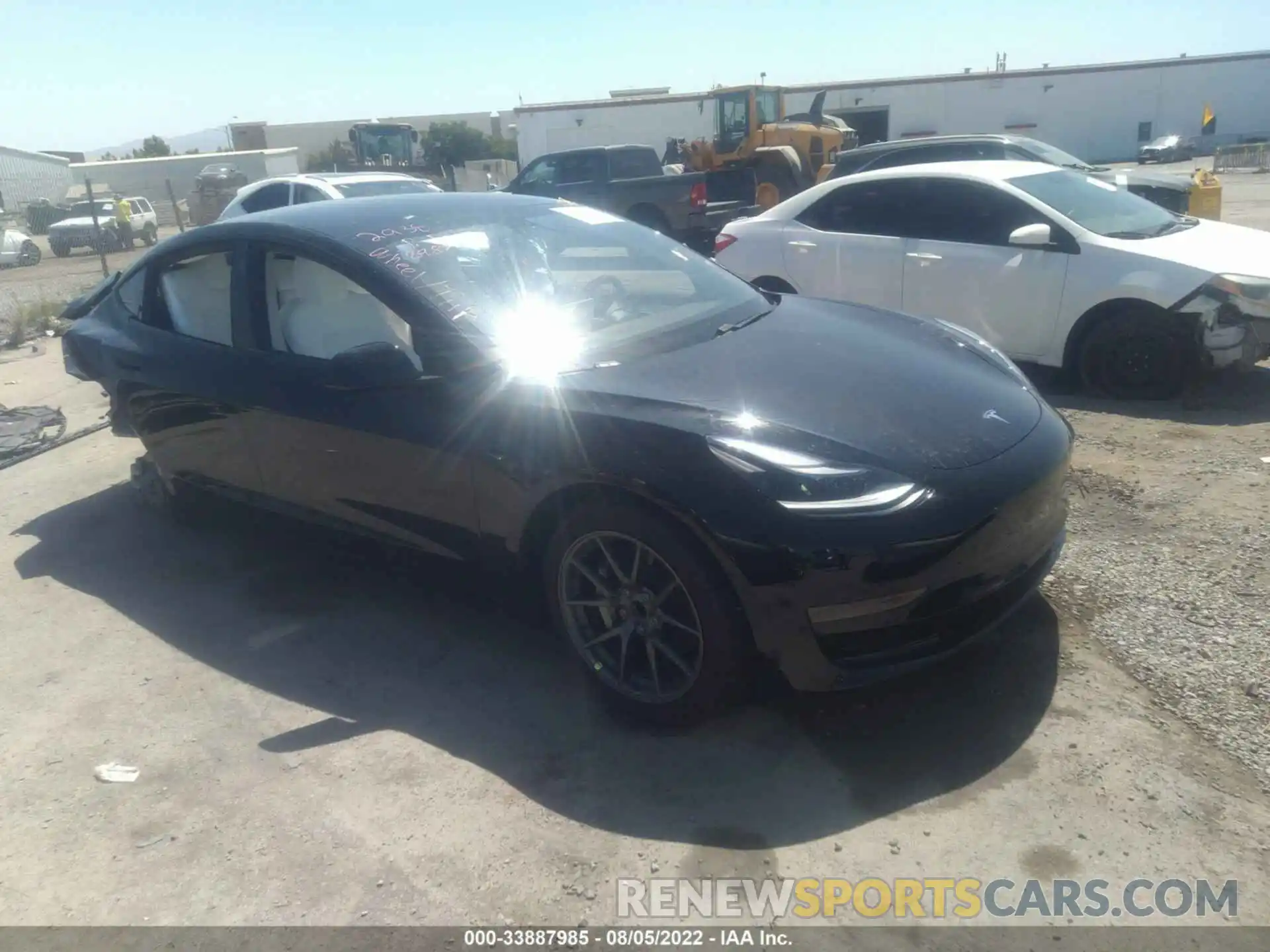 1 Photograph of a damaged car 5YJ3E1EA3MF994205 TESLA MODEL 3 2021