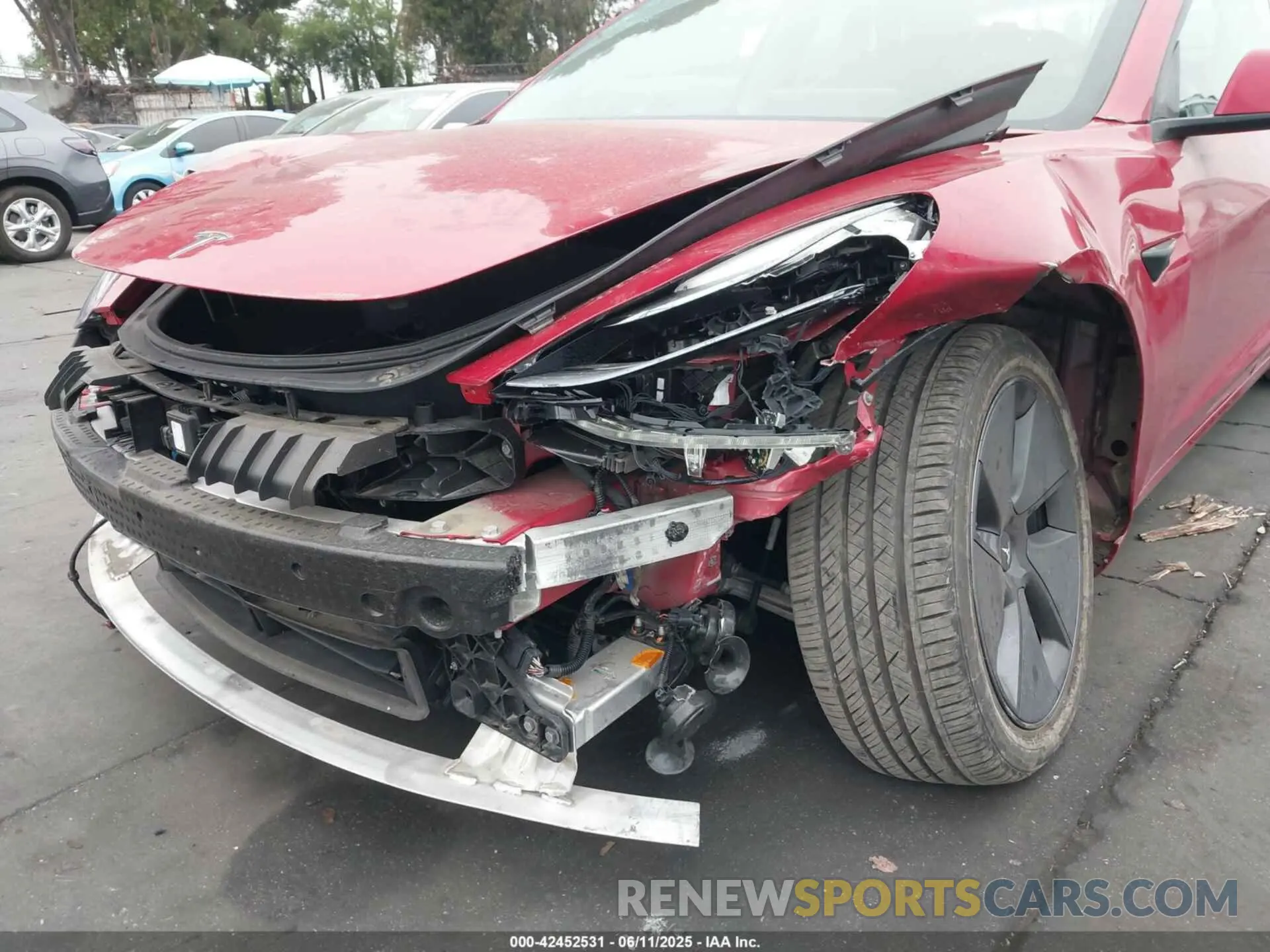6 Photograph of a damaged car 5YJ3E1EA3MF994740 TESLA MODEL 3 2021