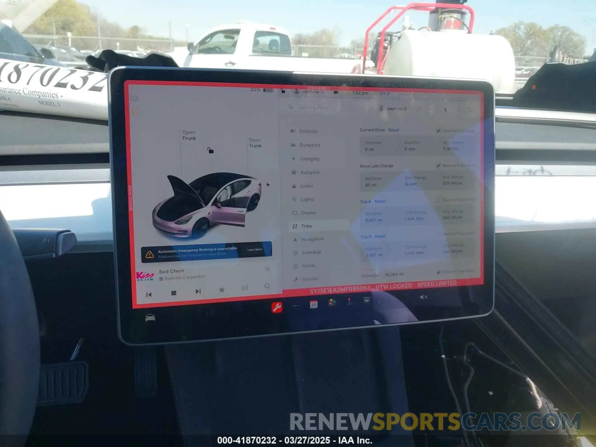 7 Photograph of a damaged car 5YJ3E1EA3MF995063 TESLA MODEL 3 2021