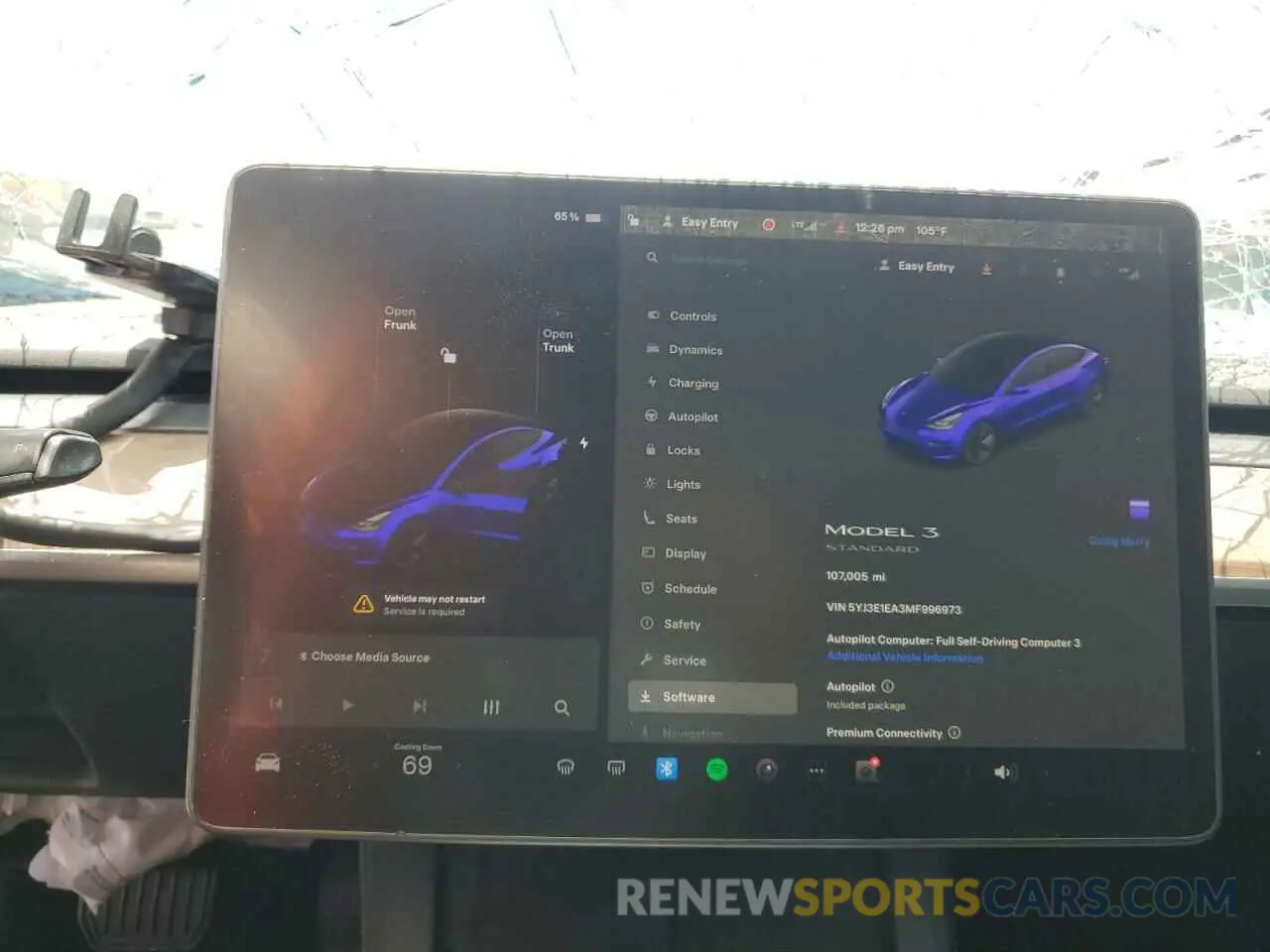 9 Photograph of a damaged car 5YJ3E1EA3MF996973 TESLA MODEL 3 2021