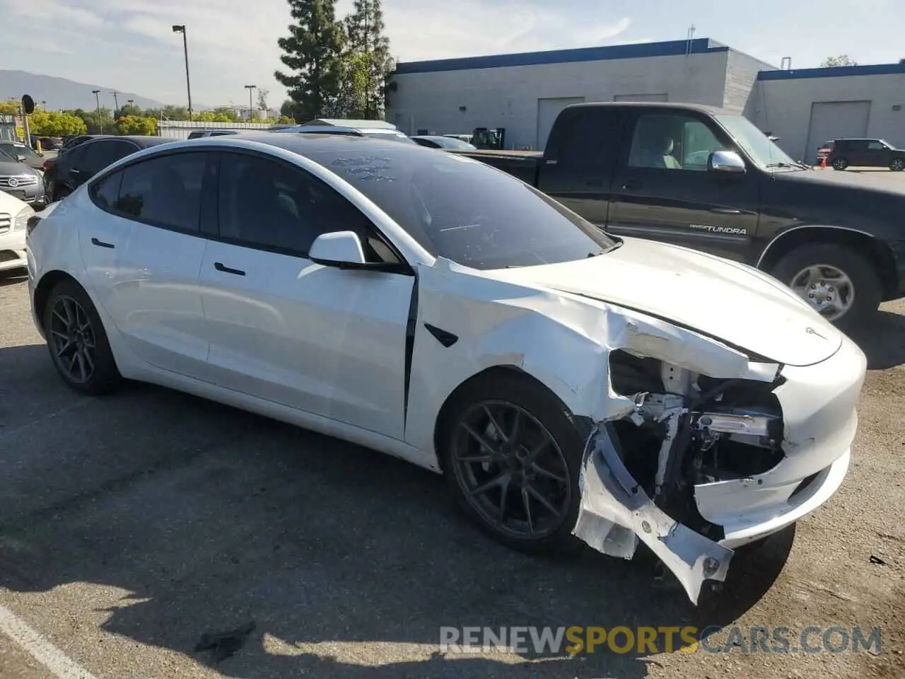 4 Photograph of a damaged car 5YJ3E1EA4MF002993 TESLA MODEL 3 2021