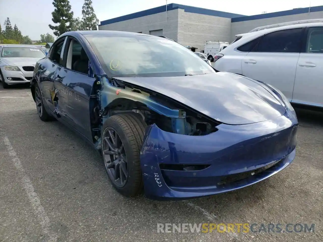 1 Photograph of a damaged car 5YJ3E1EA4MF006249 TESLA MODEL 3 2021