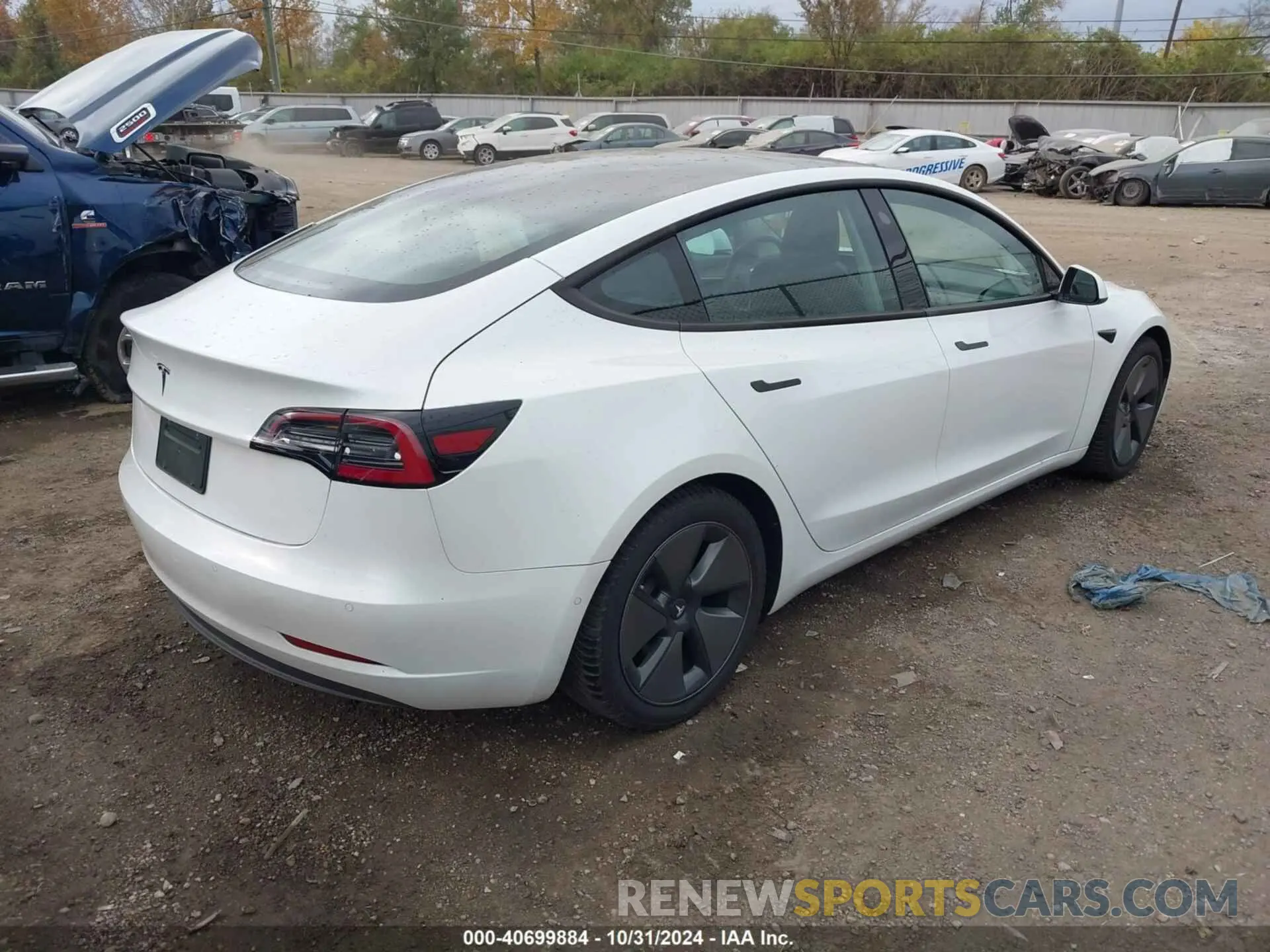 4 Photograph of a damaged car 5YJ3E1EA4MF015856 TESLA MODEL 3 2021