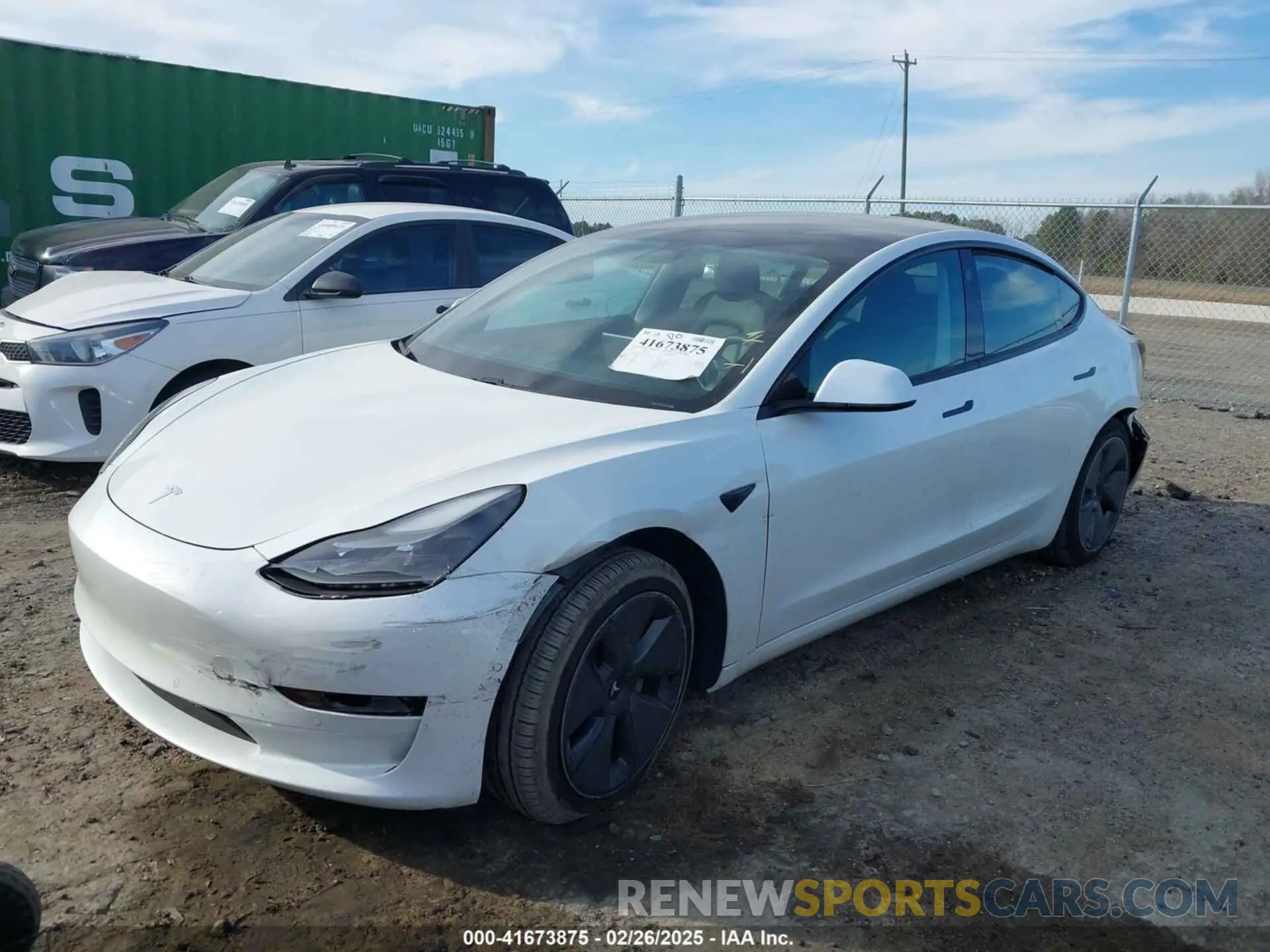 2 Photograph of a damaged car 5YJ3E1EA4MF016604 TESLA MODEL 3 2021