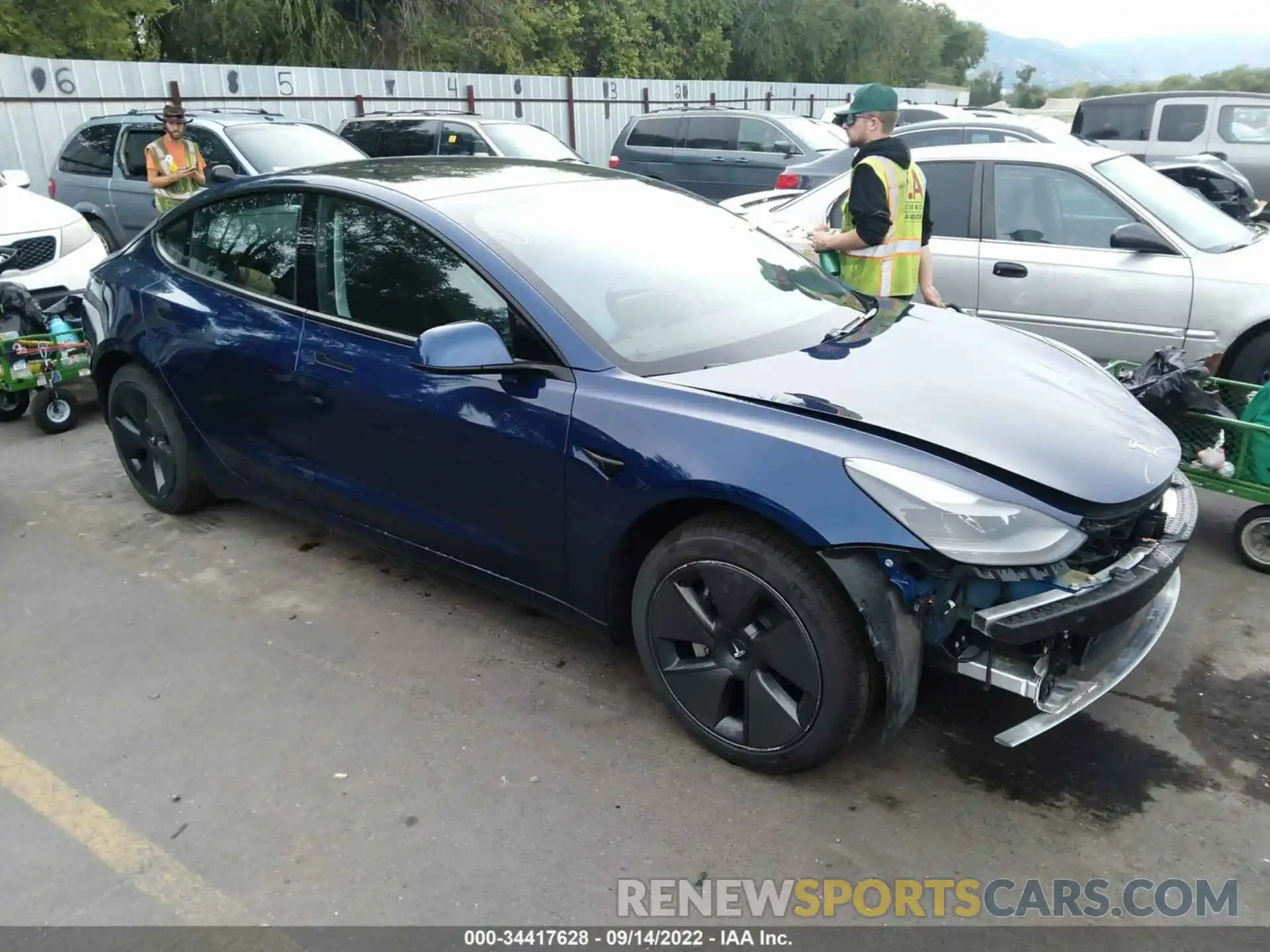 1 Photograph of a damaged car 5YJ3E1EA4MF041695 TESLA MODEL 3 2021