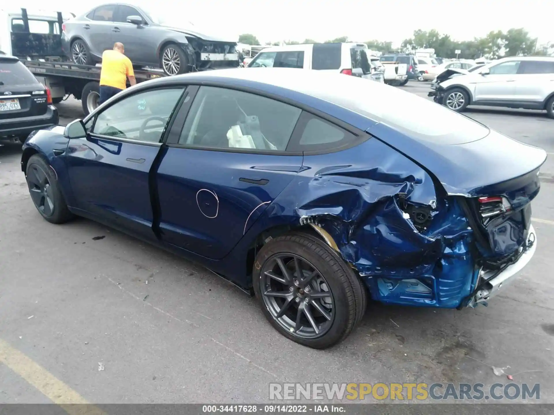 3 Photograph of a damaged car 5YJ3E1EA4MF041695 TESLA MODEL 3 2021