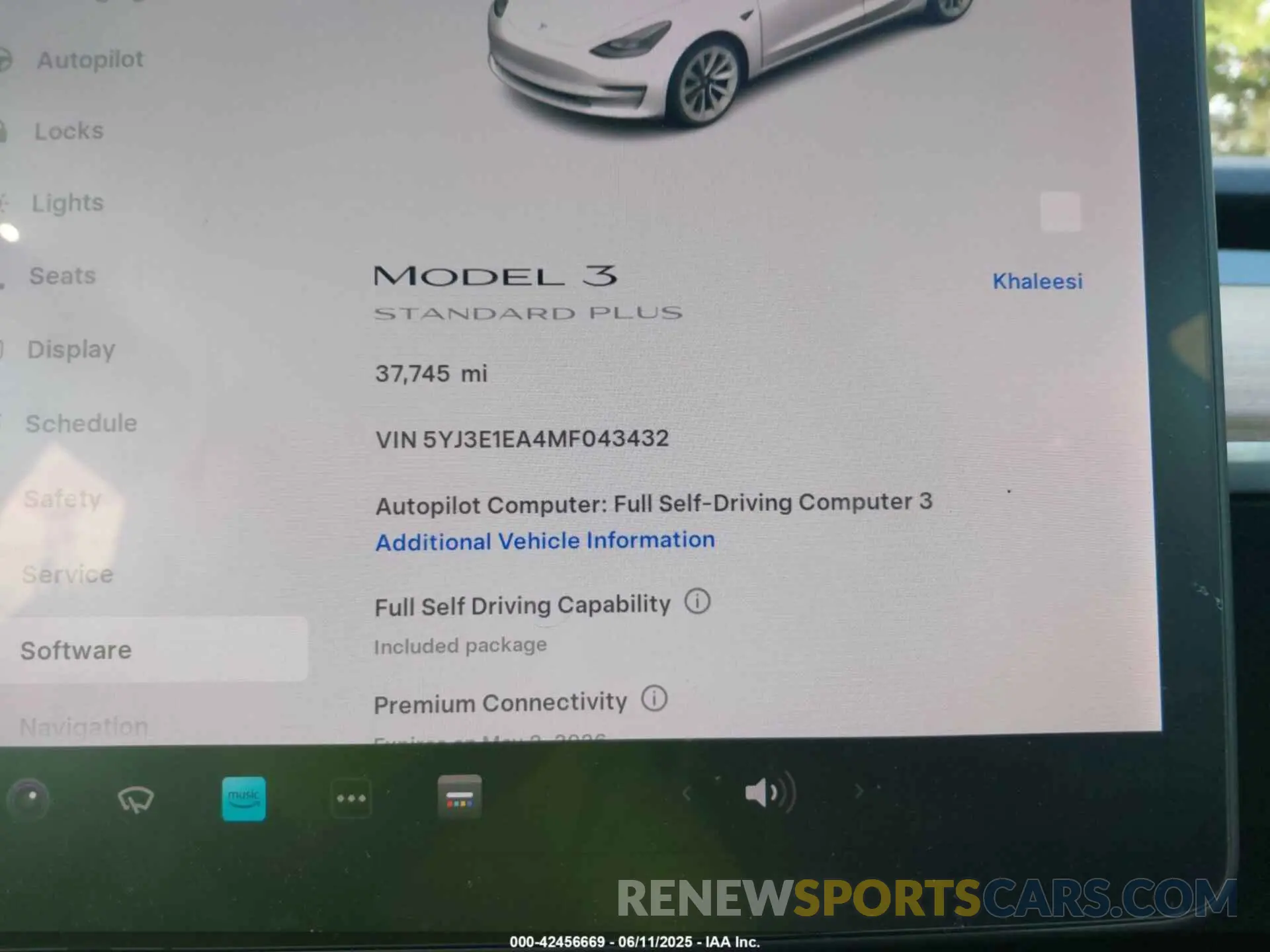7 Photograph of a damaged car 5YJ3E1EA4MF043432 TESLA MODEL 3 2021