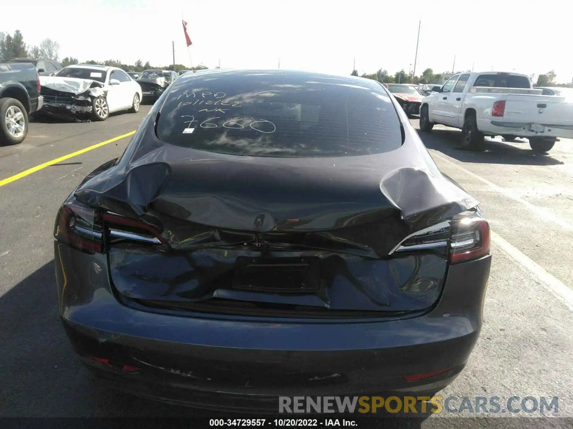 6 Photograph of a damaged car 5YJ3E1EA4MF047660 TESLA MODEL 3 2021