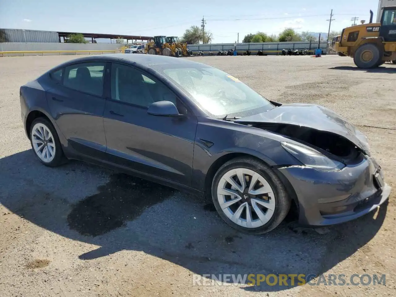 4 Photograph of a damaged car 5YJ3E1EA4MF061445 TESLA MODEL 3 2021
