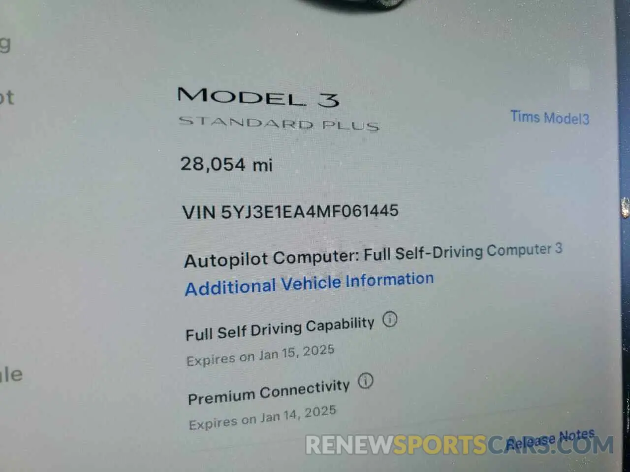 9 Photograph of a damaged car 5YJ3E1EA4MF061445 TESLA MODEL 3 2021