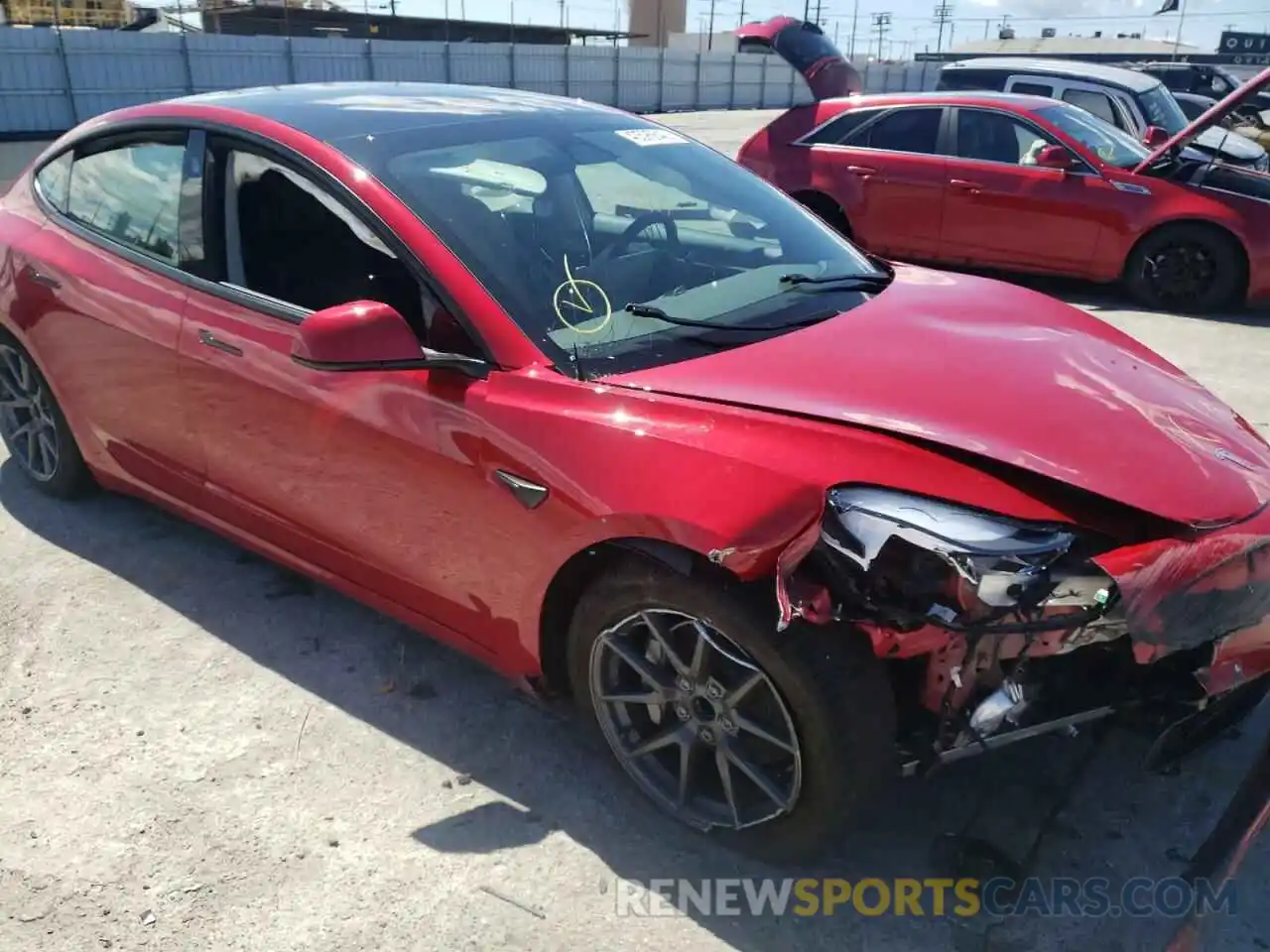 10 Photograph of a damaged car 5YJ3E1EA4MF066435 TESLA MODEL 3 2021