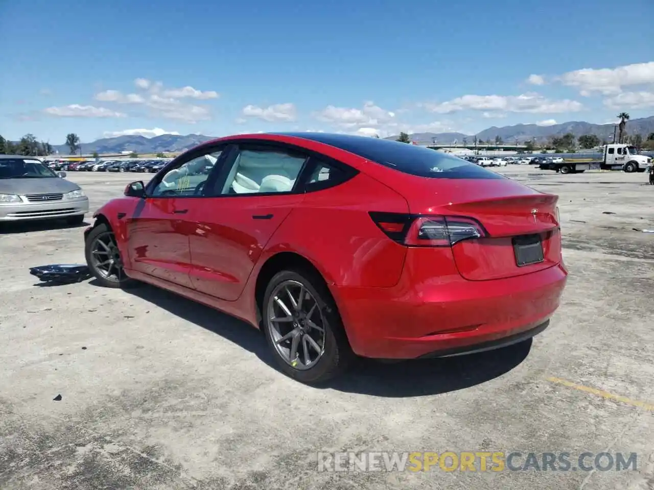 3 Photograph of a damaged car 5YJ3E1EA4MF066435 TESLA MODEL 3 2021