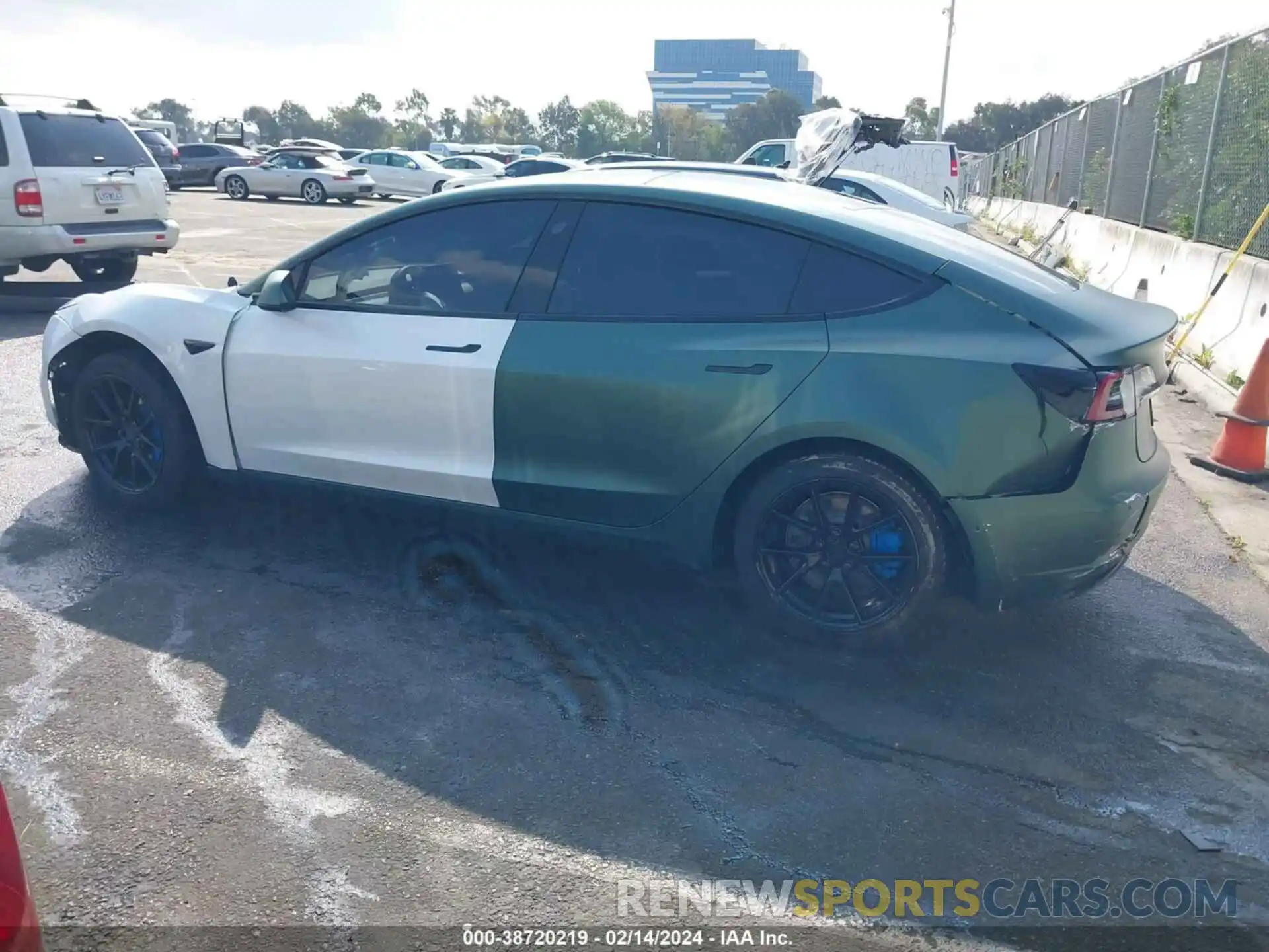 13 Photograph of a damaged car 5YJ3E1EA4MF071120 TESLA MODEL 3 2021