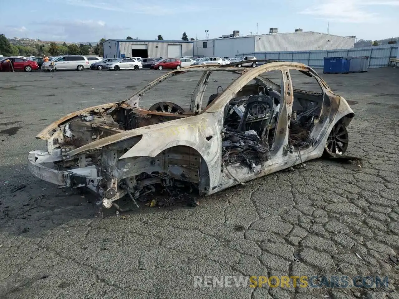 1 Photograph of a damaged car 5YJ3E1EA4MF075216 TESLA MODEL 3 2021