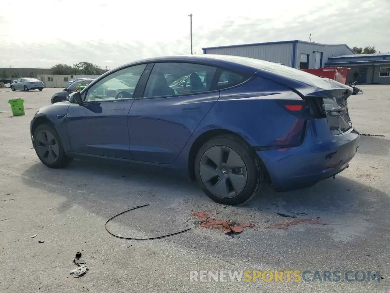 2 Photograph of a damaged car 5YJ3E1EA4MF085096 TESLA MODEL 3 2021