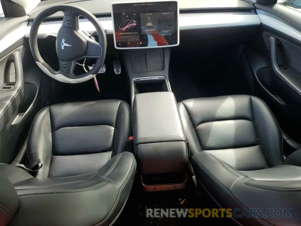 8 Photograph of a damaged car 5YJ3E1EA4MF085096 TESLA MODEL 3 2021