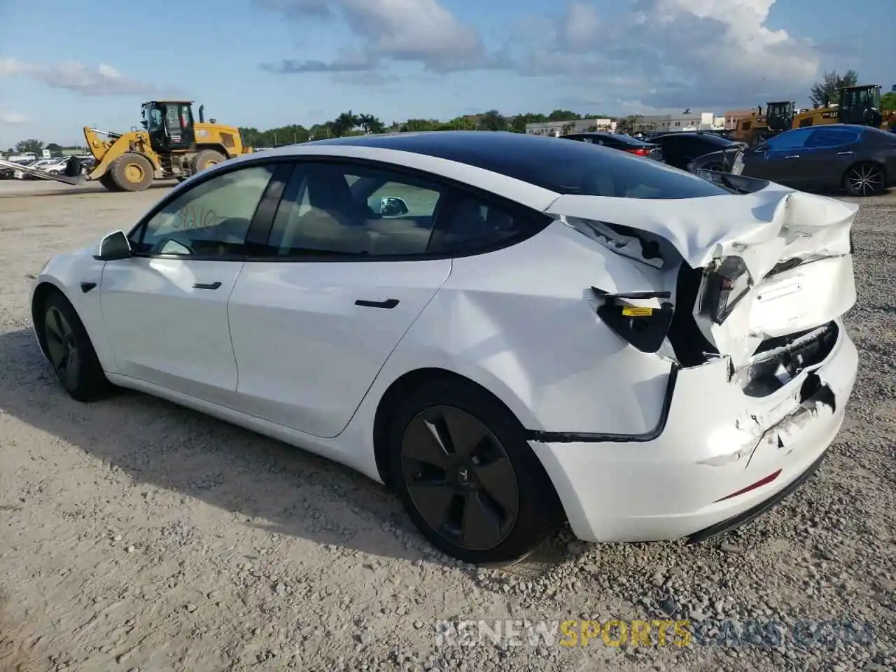 3 Photograph of a damaged car 5YJ3E1EA4MF085762 TESLA MODEL 3 2021