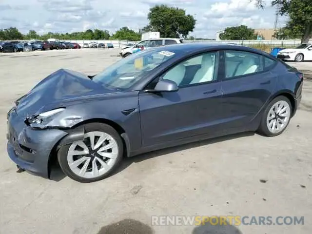 1 Photograph of a damaged car 5YJ3E1EA4MF090587 TESLA MODEL 3 2021