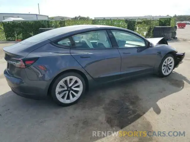 3 Photograph of a damaged car 5YJ3E1EA4MF090587 TESLA MODEL 3 2021