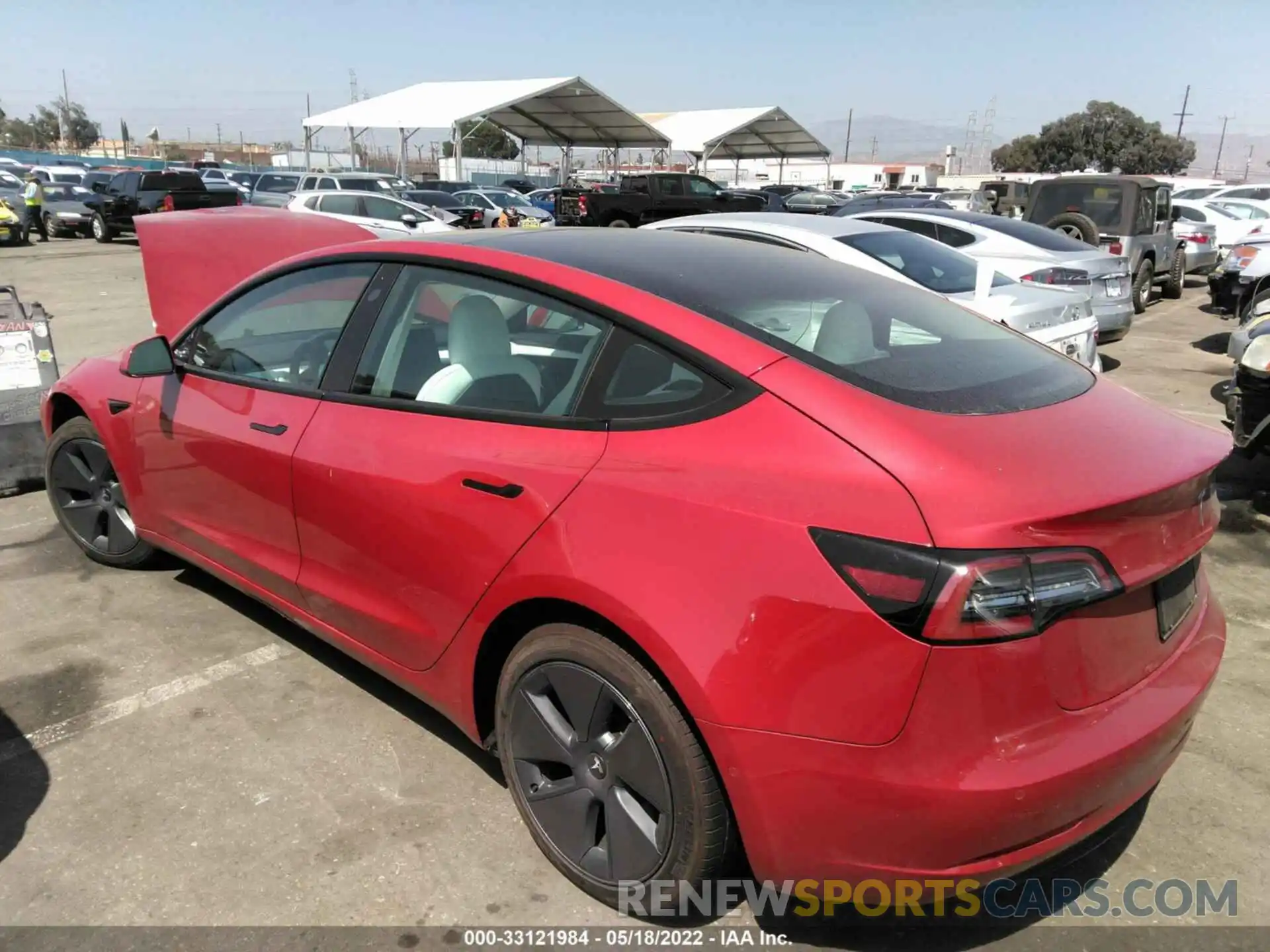 3 Photograph of a damaged car 5YJ3E1EA4MF096745 TESLA MODEL 3 2021