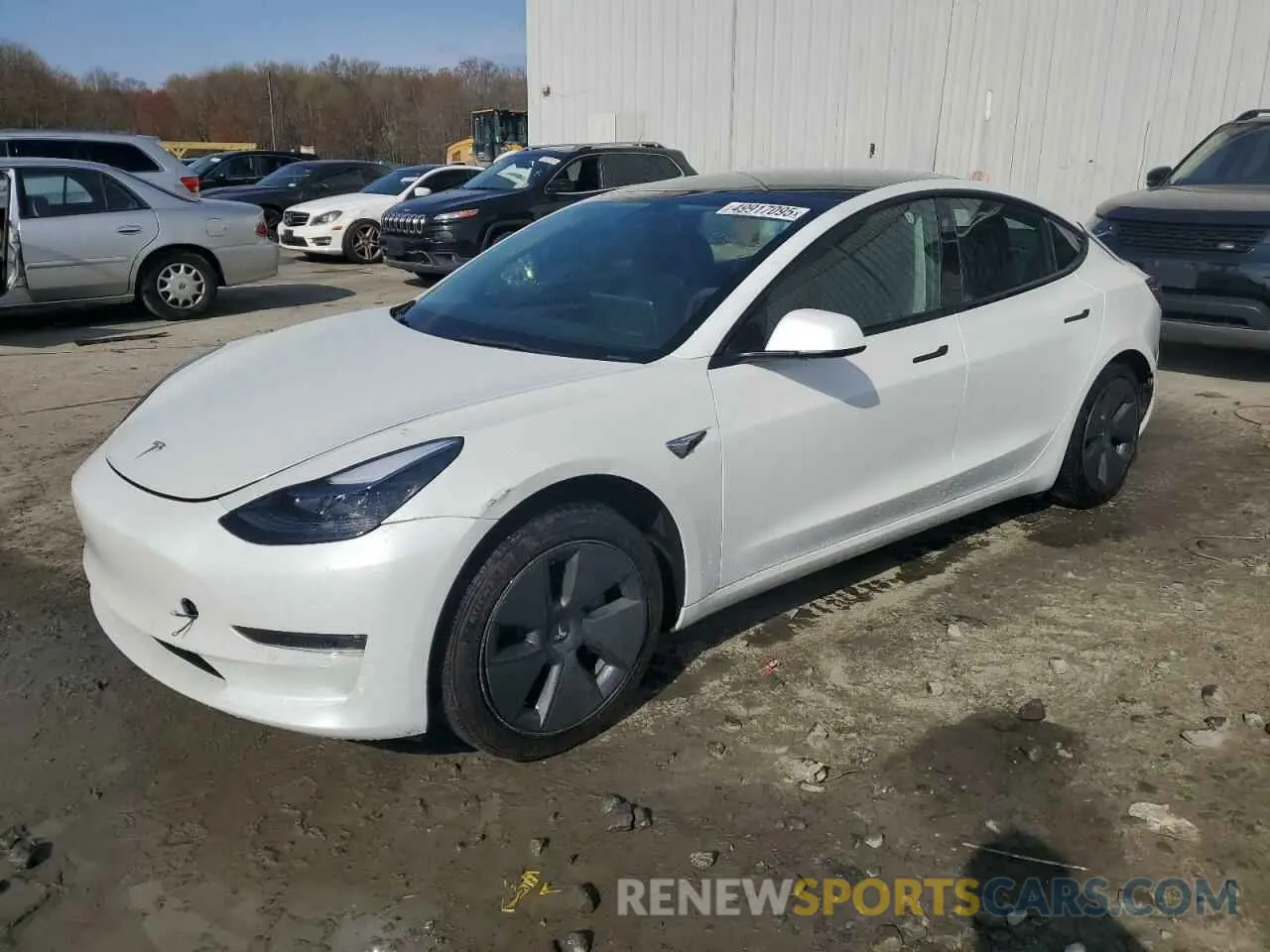 1 Photograph of a damaged car 5YJ3E1EA4MF099600 TESLA MODEL 3 2021