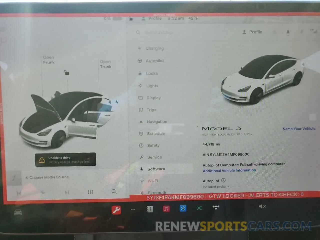 9 Photograph of a damaged car 5YJ3E1EA4MF099600 TESLA MODEL 3 2021