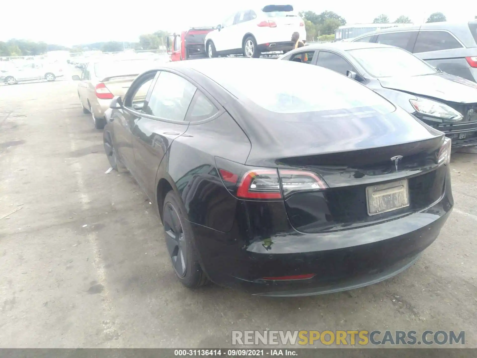 3 Photograph of a damaged car 5YJ3E1EA4MF853451 TESLA MODEL 3 2021