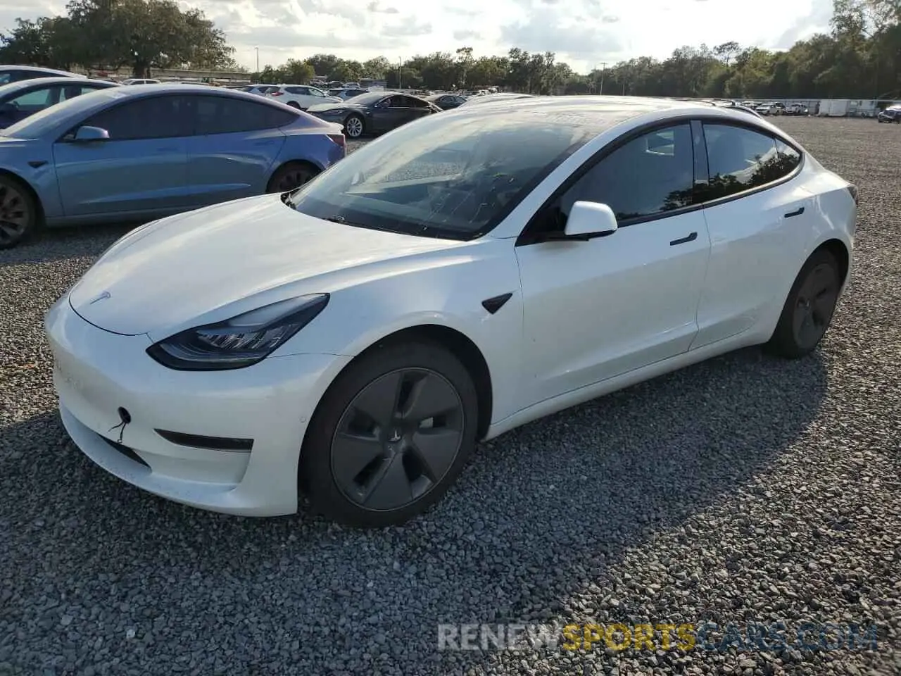 1 Photograph of a damaged car 5YJ3E1EA4MF853756 TESLA MODEL 3 2021