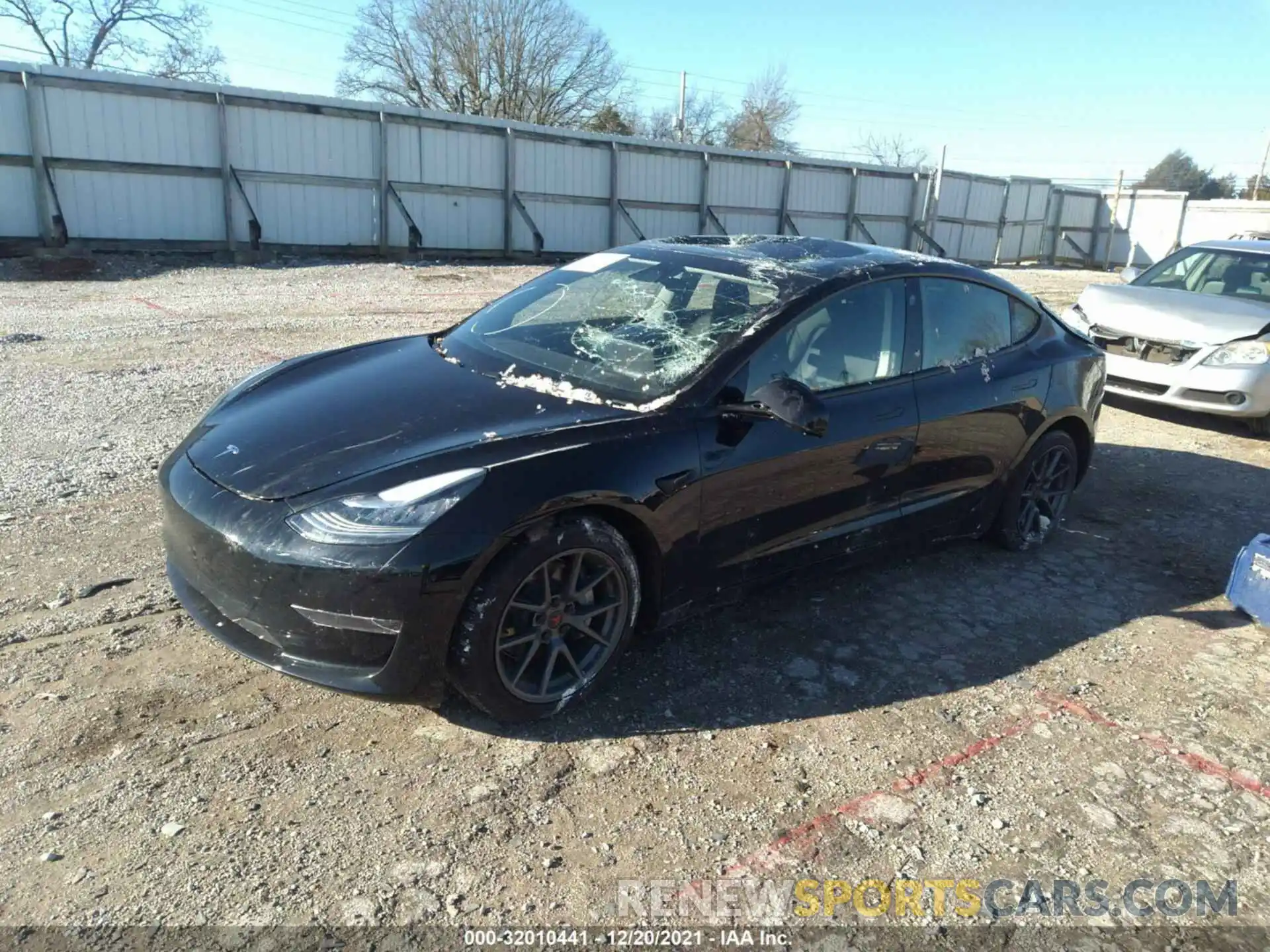 2 Photograph of a damaged car 5YJ3E1EA4MF859332 TESLA MODEL 3 2021