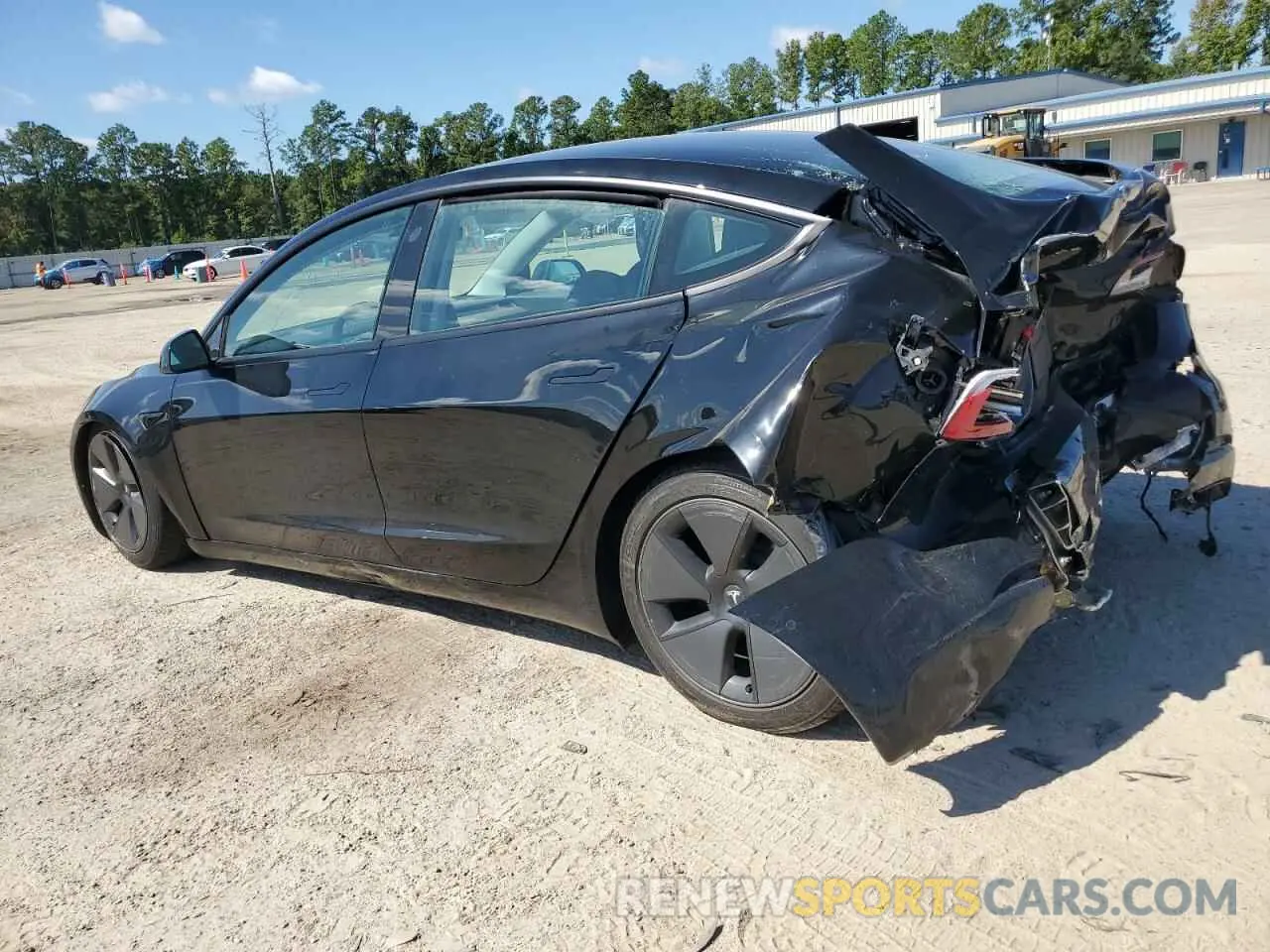2 Photograph of a damaged car 5YJ3E1EA4MF860447 TESLA MODEL 3 2021