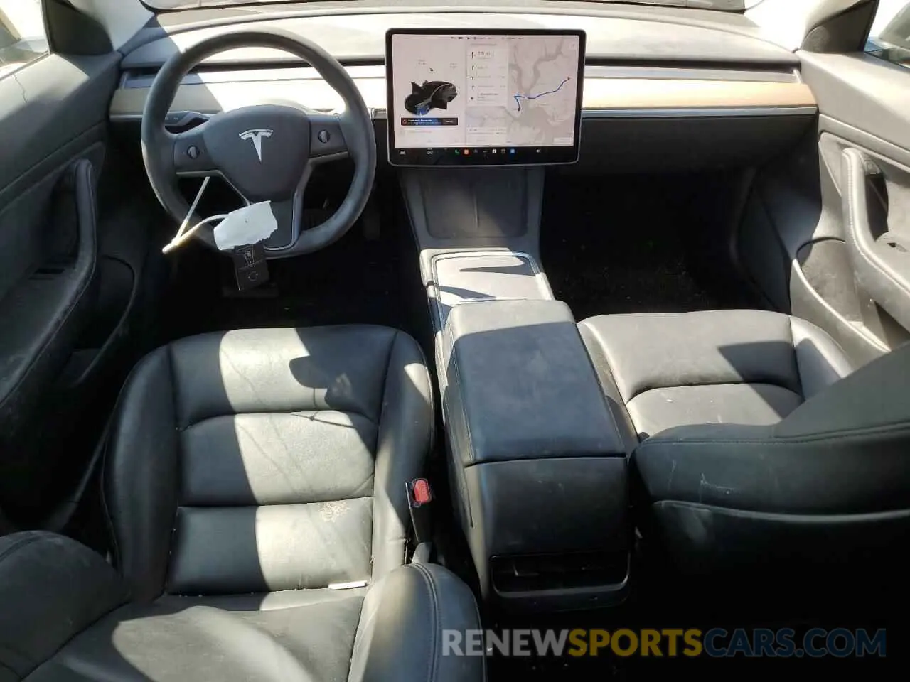 8 Photograph of a damaged car 5YJ3E1EA4MF860447 TESLA MODEL 3 2021
