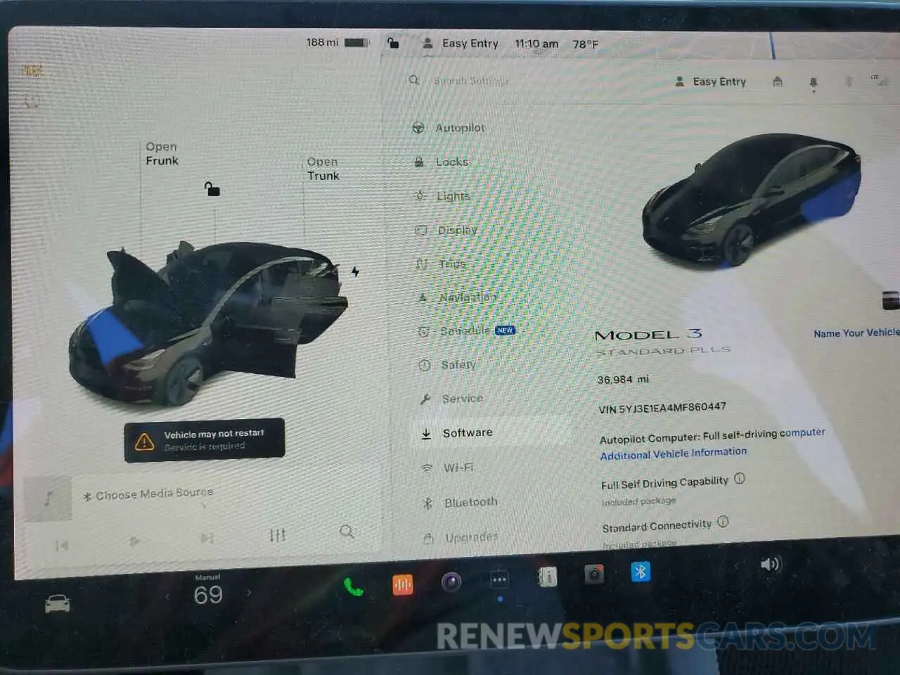 9 Photograph of a damaged car 5YJ3E1EA4MF860447 TESLA MODEL 3 2021