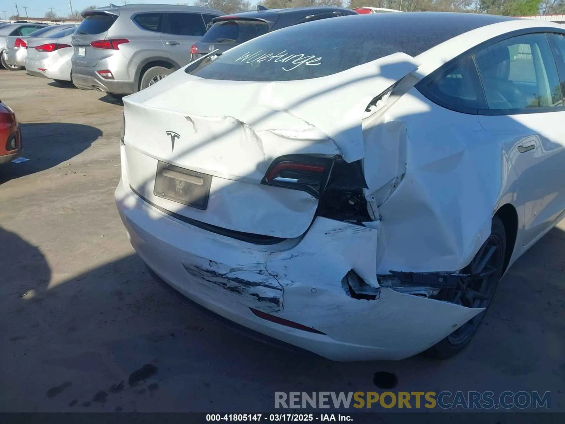 6 Photograph of a damaged car 5YJ3E1EA4MF867169 TESLA MODEL 3 2021
