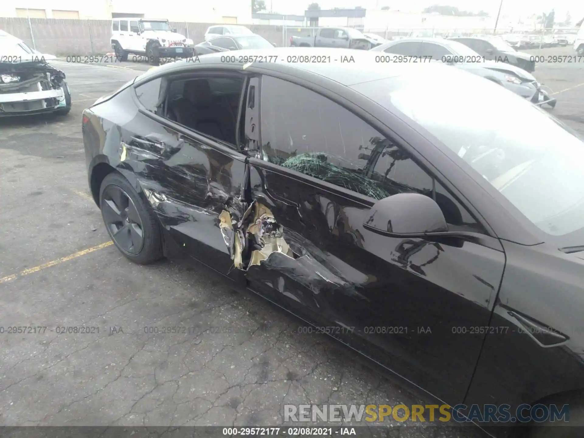 6 Photograph of a damaged car 5YJ3E1EA4MF868161 TESLA MODEL 3 2021