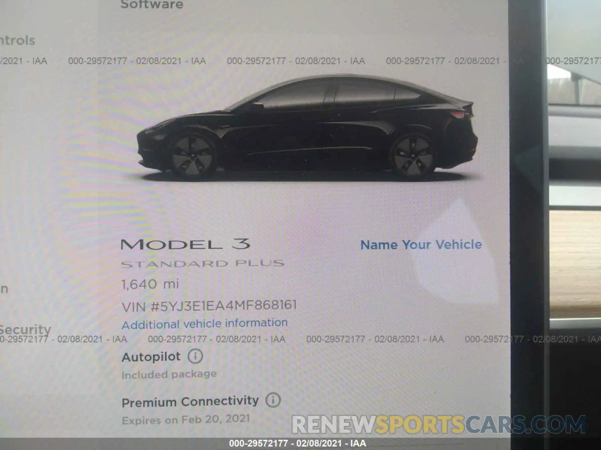 7 Photograph of a damaged car 5YJ3E1EA4MF868161 TESLA MODEL 3 2021