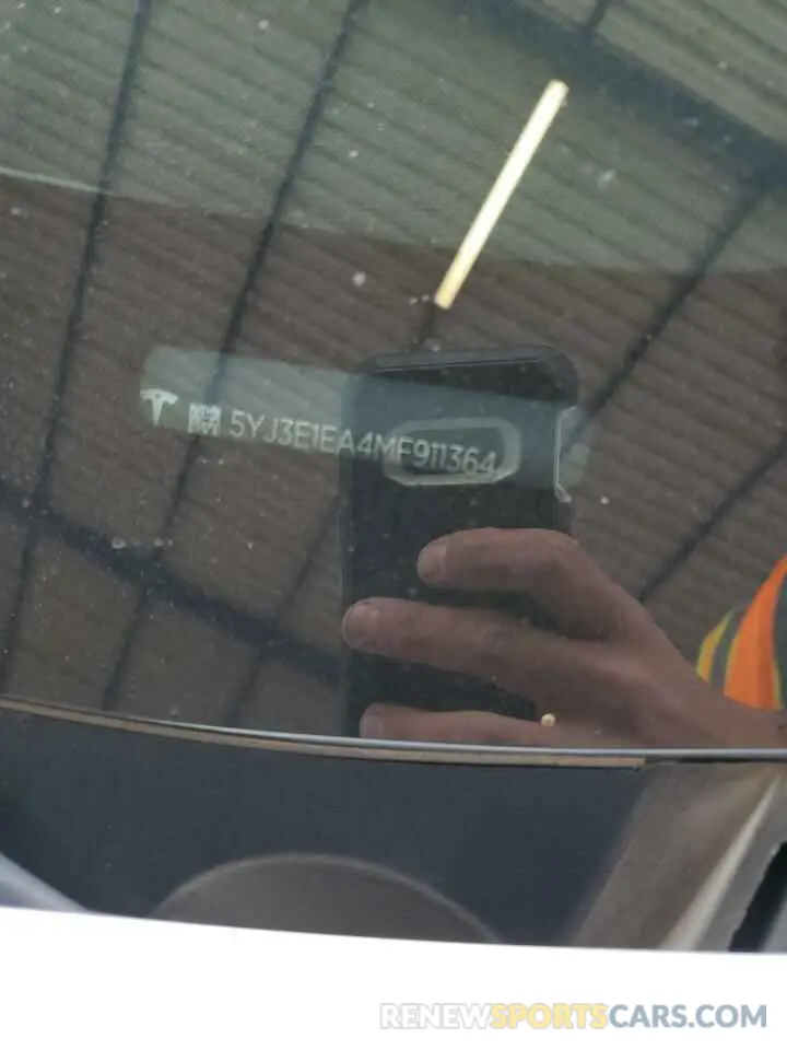 14 Photograph of a damaged car 5YJ3E1EA4MF911364 TESLA MODEL 3 2021