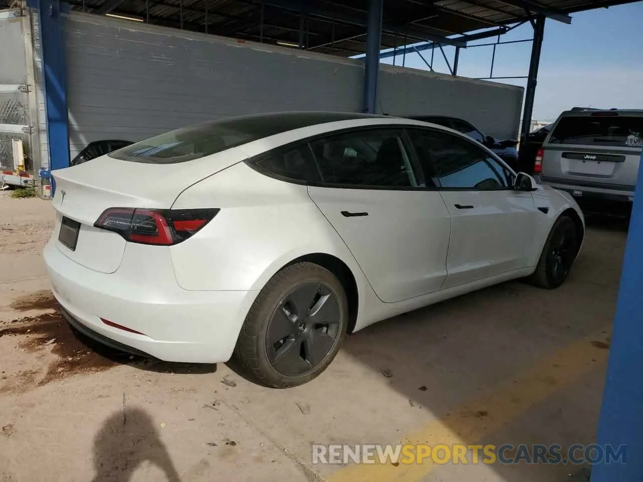 3 Photograph of a damaged car 5YJ3E1EA4MF911364 TESLA MODEL 3 2021