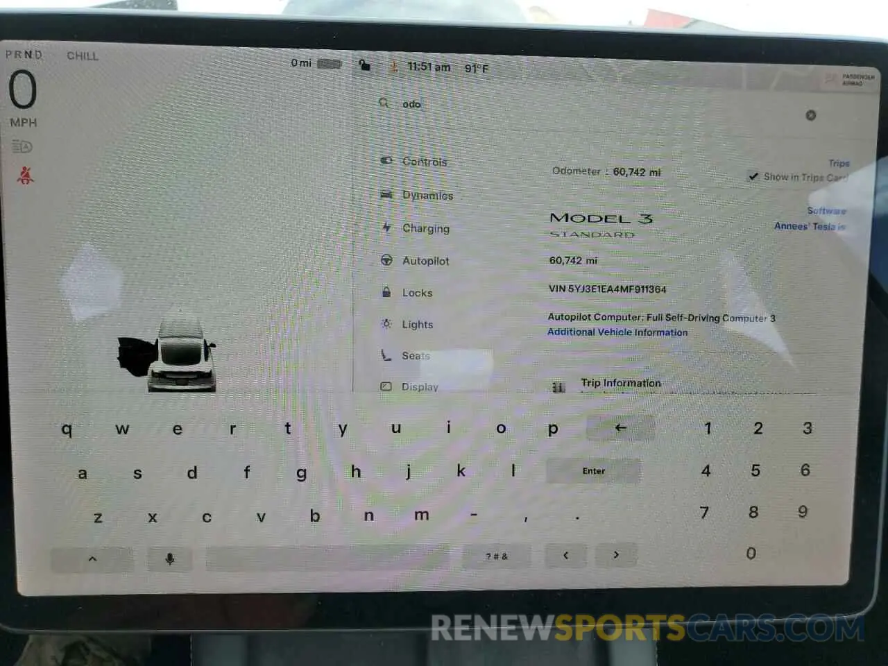 9 Photograph of a damaged car 5YJ3E1EA4MF911364 TESLA MODEL 3 2021