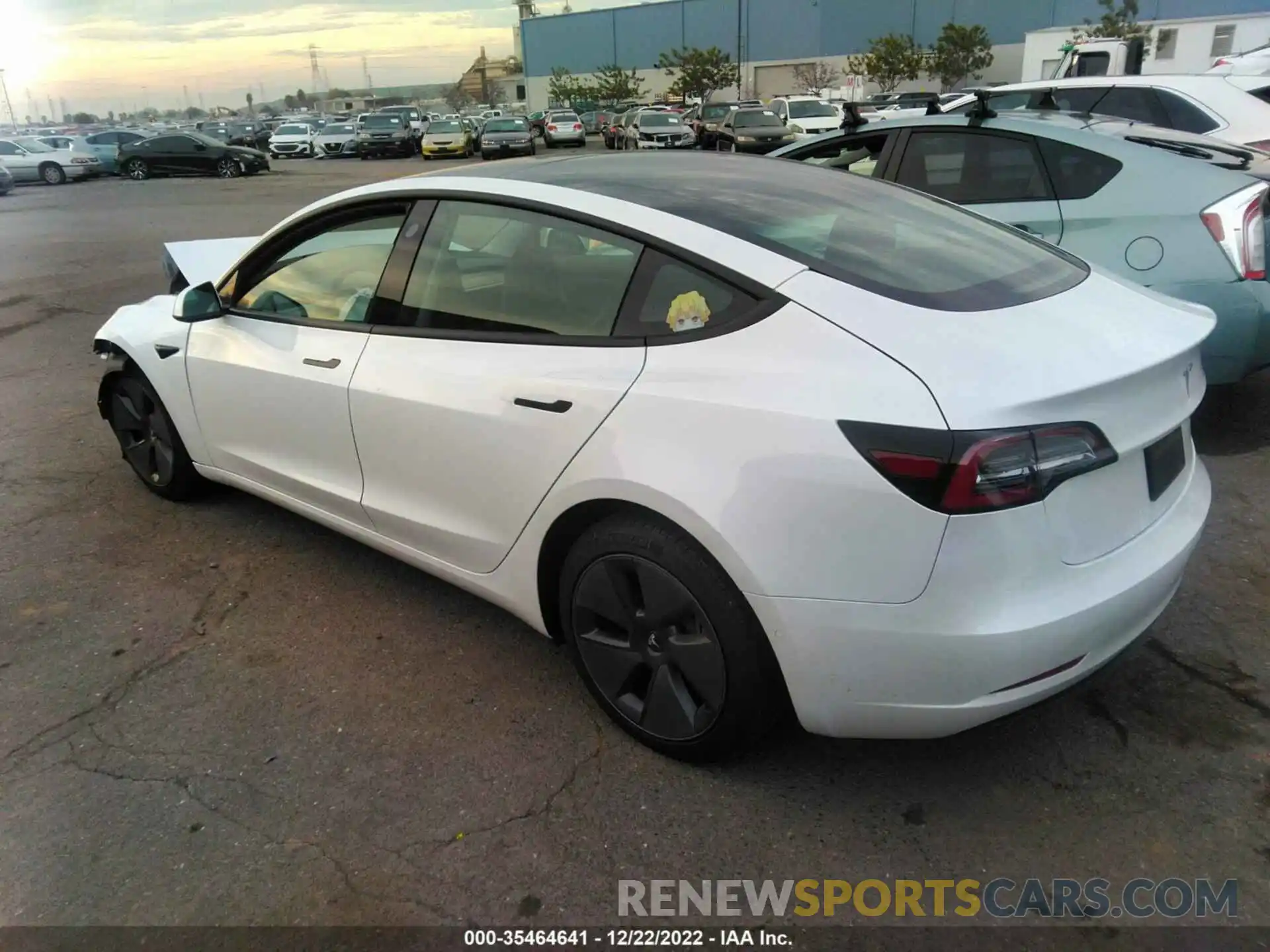 3 Photograph of a damaged car 5YJ3E1EA4MF913292 TESLA MODEL 3 2021