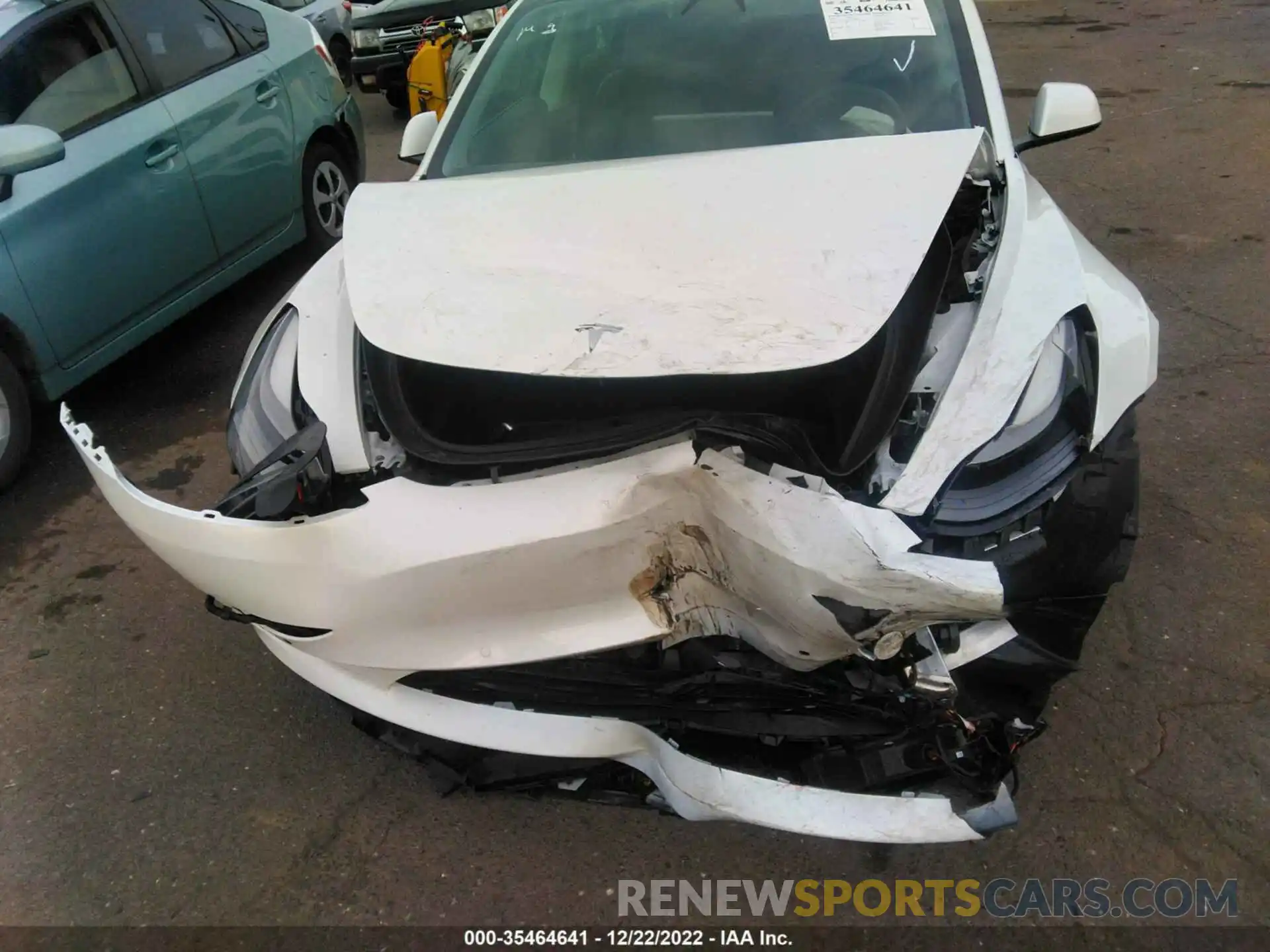 6 Photograph of a damaged car 5YJ3E1EA4MF913292 TESLA MODEL 3 2021