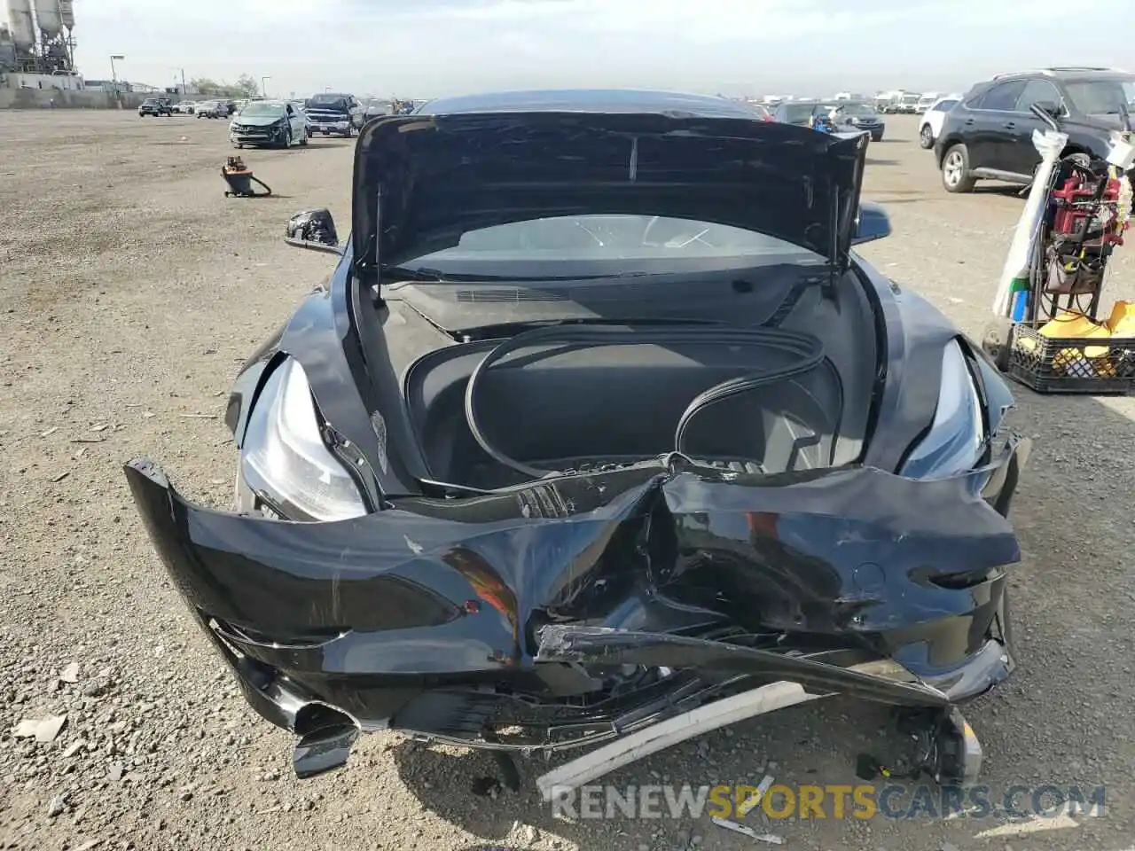 9 Photograph of a damaged car 5YJ3E1EA4MF922056 TESLA MODEL 3 2021