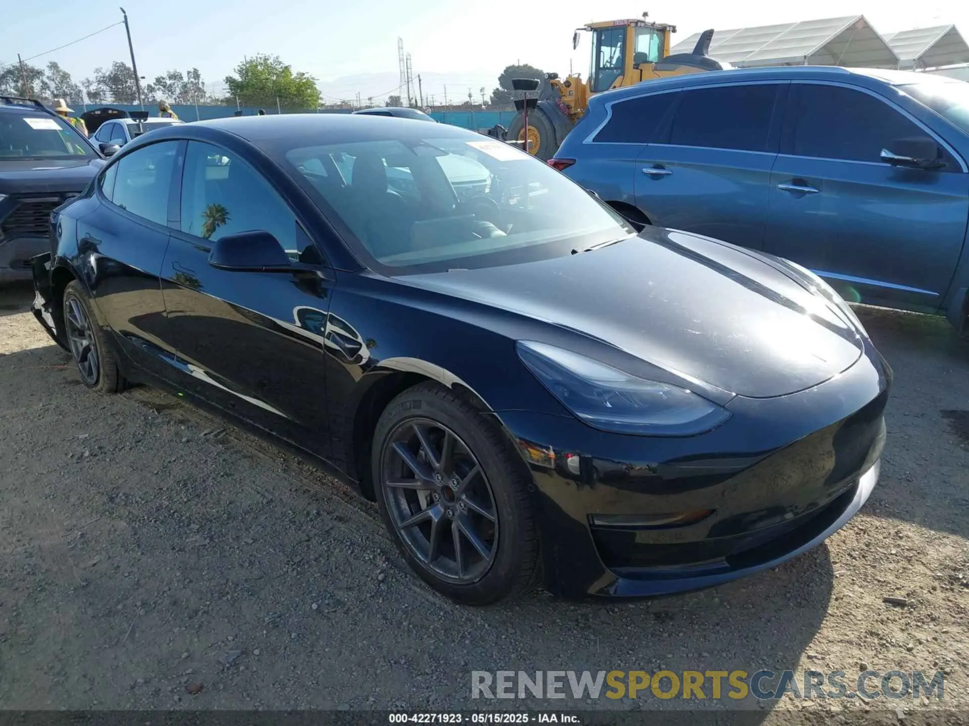 1 Photograph of a damaged car 5YJ3E1EA4MF982032 TESLA MODEL 3 2021