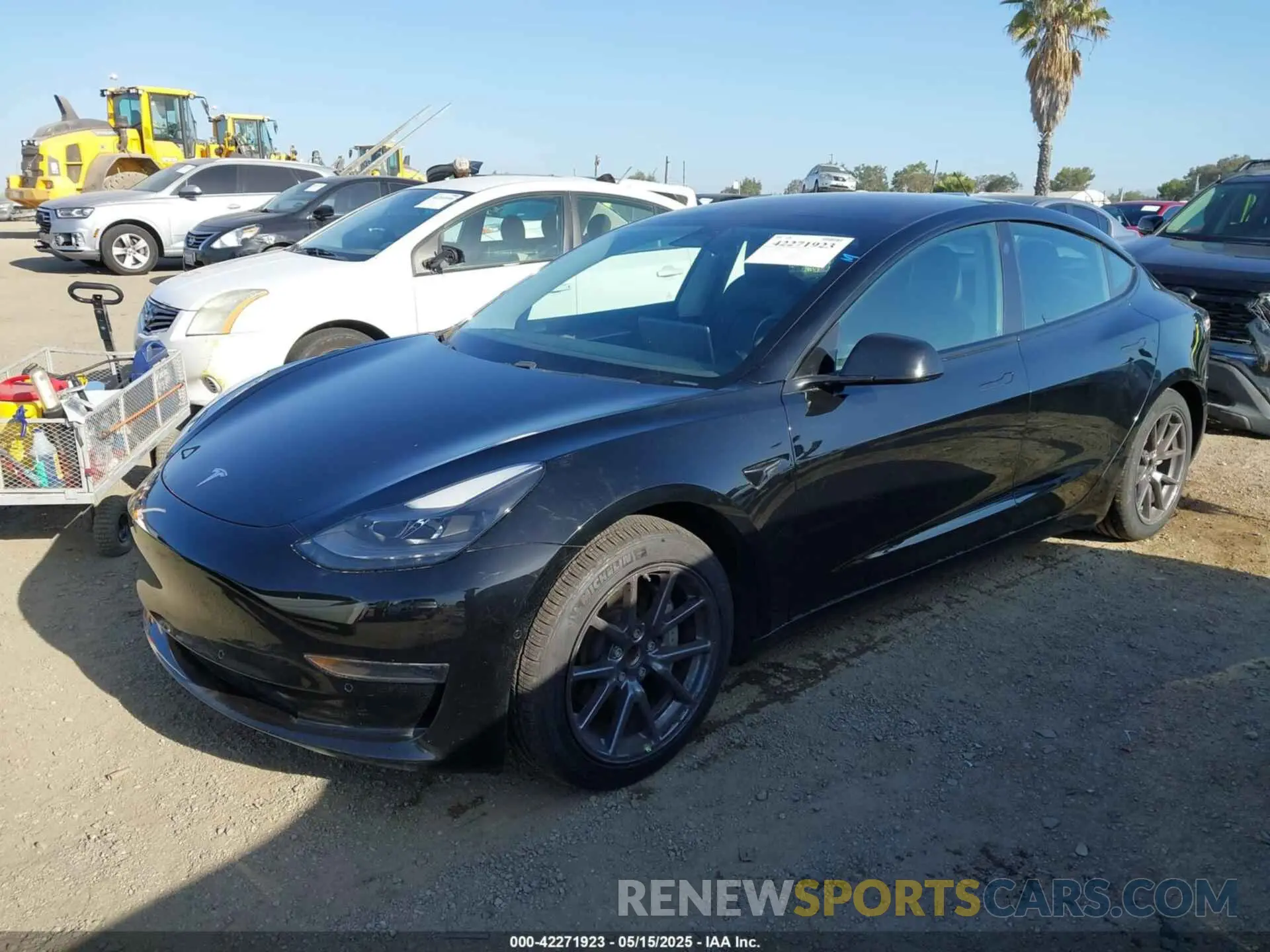 2 Photograph of a damaged car 5YJ3E1EA4MF982032 TESLA MODEL 3 2021